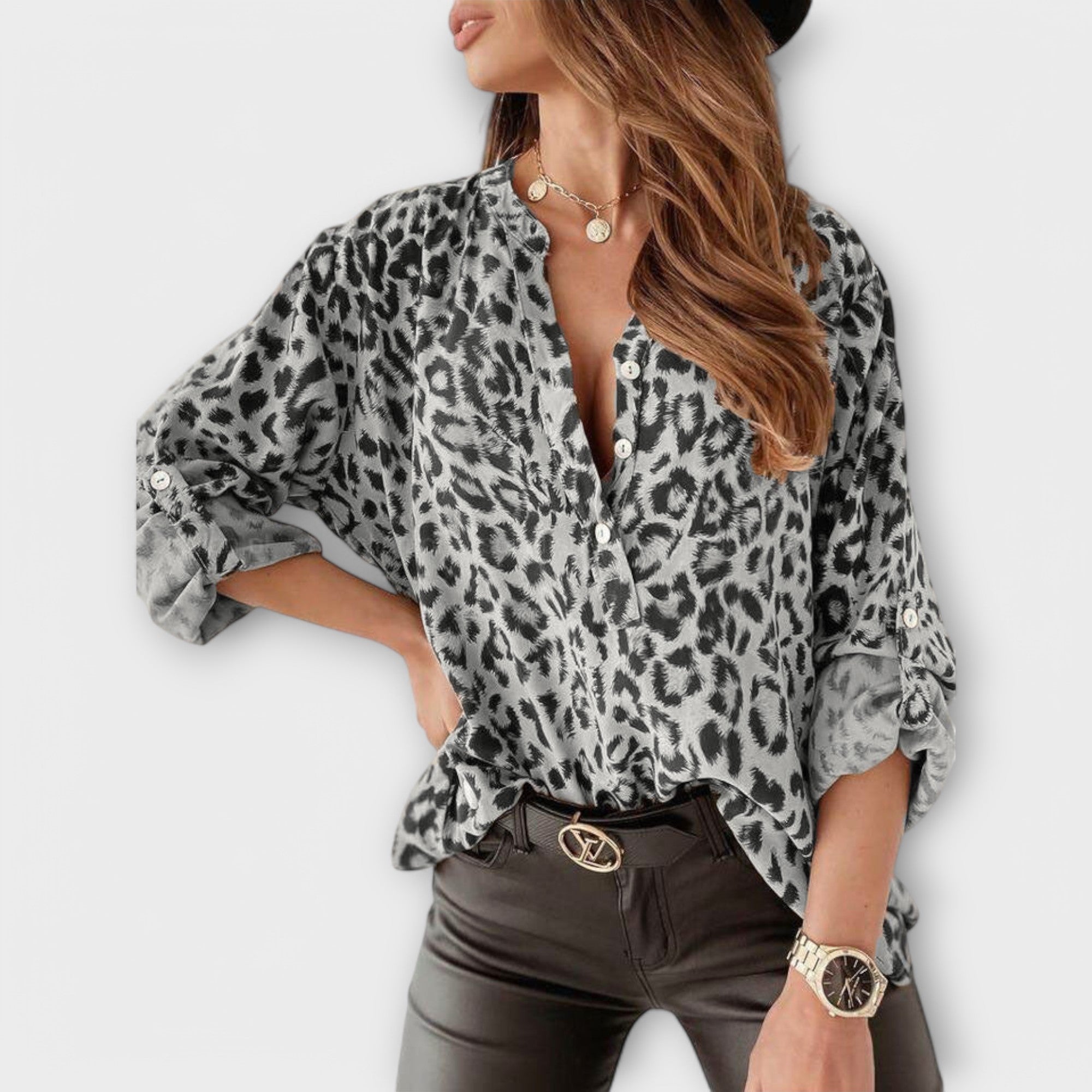 Moderna bluza s leopard printom