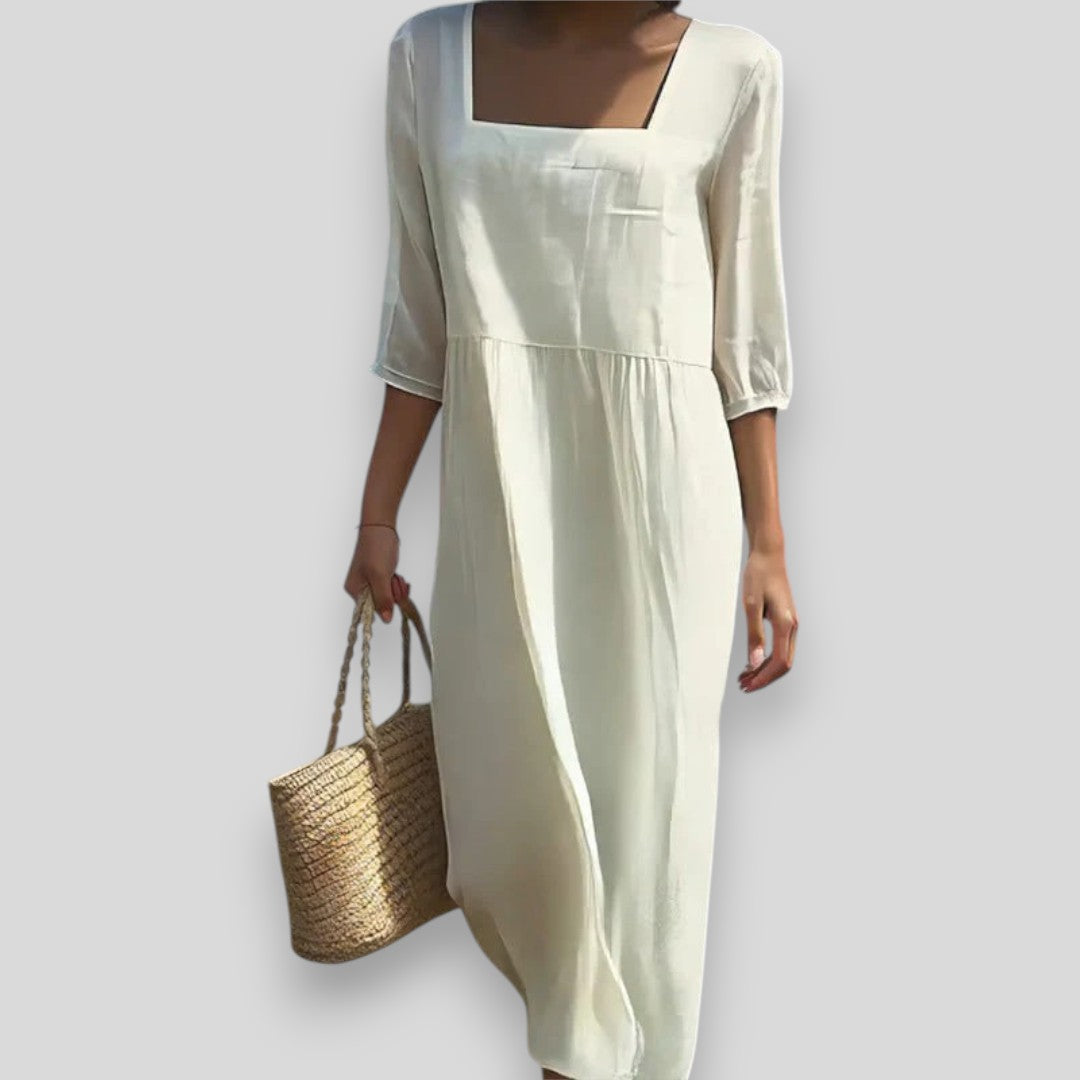 Lunna | Ležerna lanena haljina