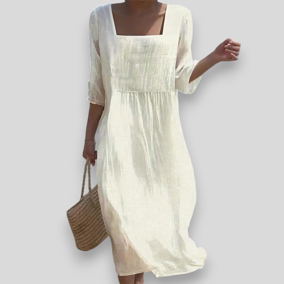 Lunna | Ležerna lanena haljina